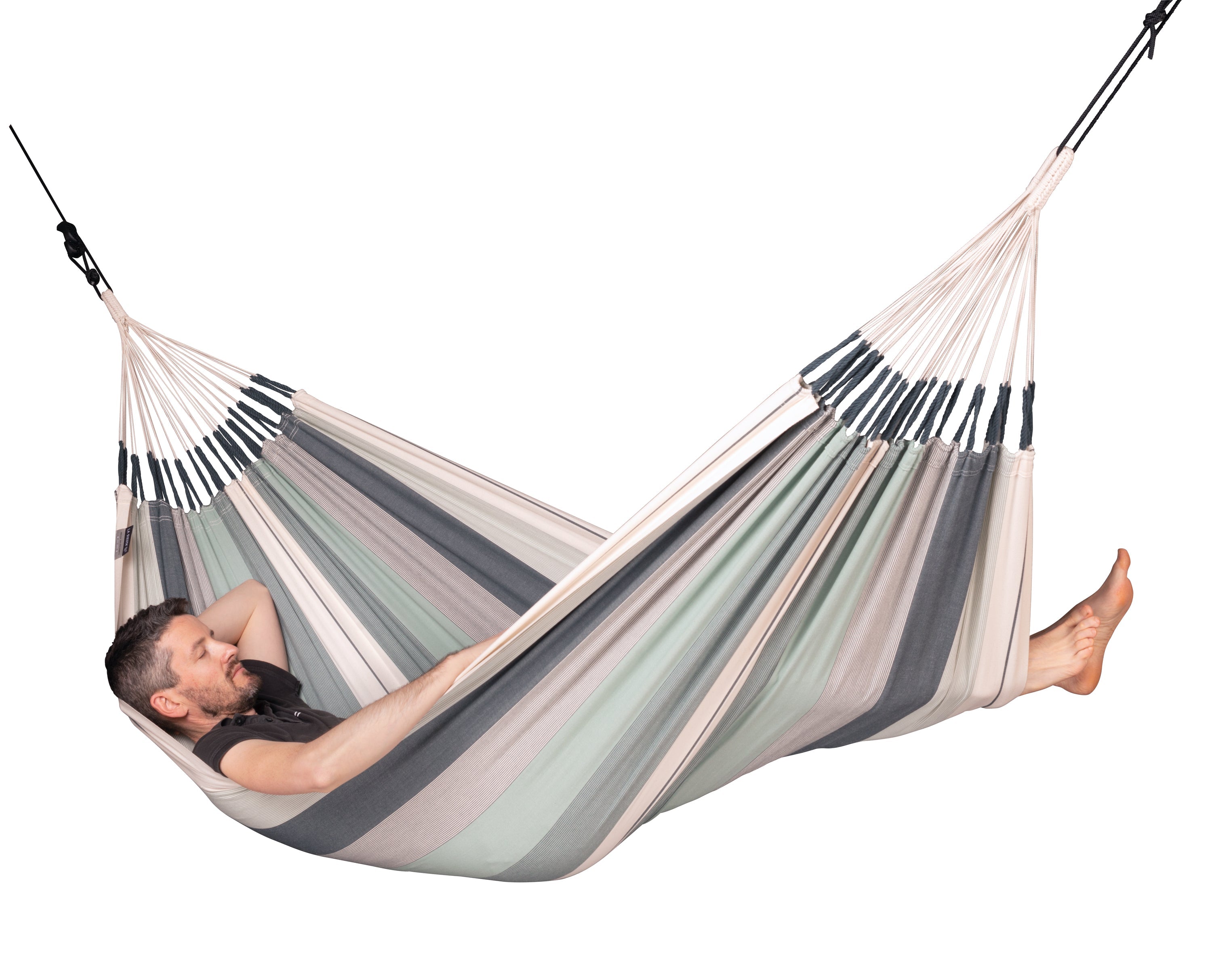 LA SIESTA® - Modesta Single-hængekøje i økologisk bomuld - Olive