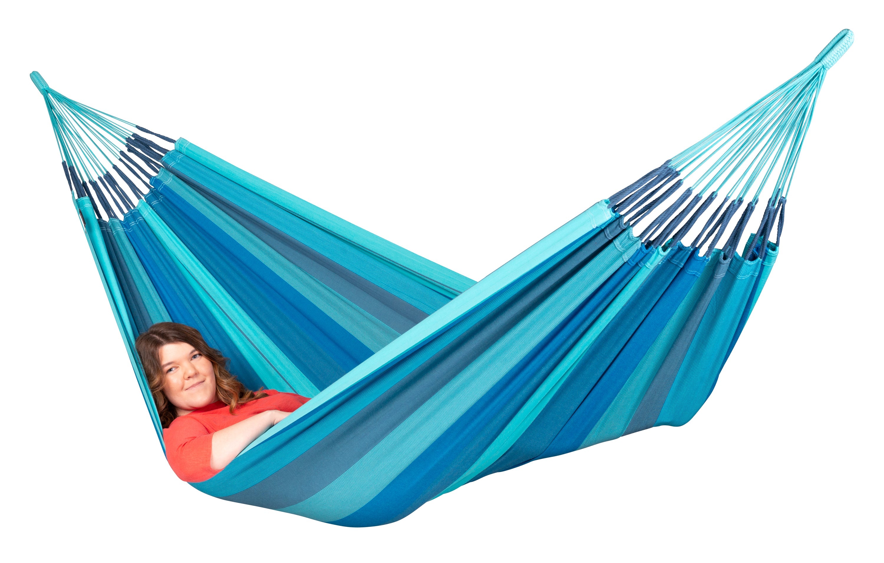 LA SIESTA® - Modesta dobbelt-hængekøje i økologisk bomuld - Lagoon