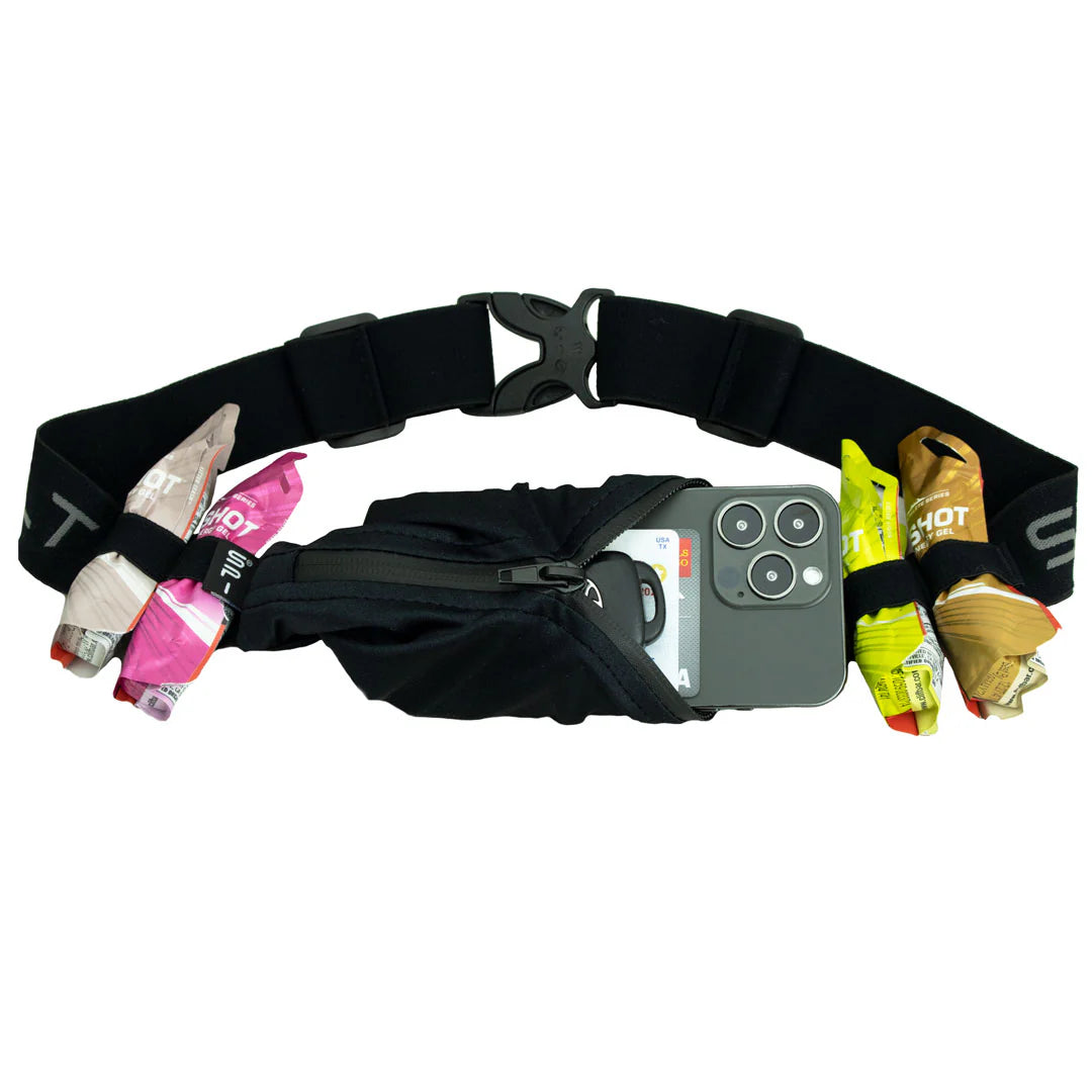SPIbelt - Løbebælte Performance Pro Water Resistant - Black/Black Zipper