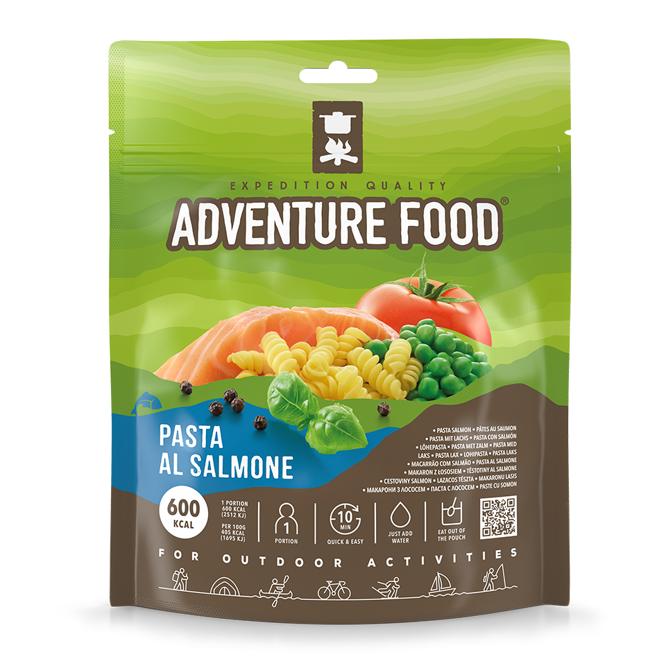 Adventure Food Pasta Salmone frysetørret måltid, grøn pose
