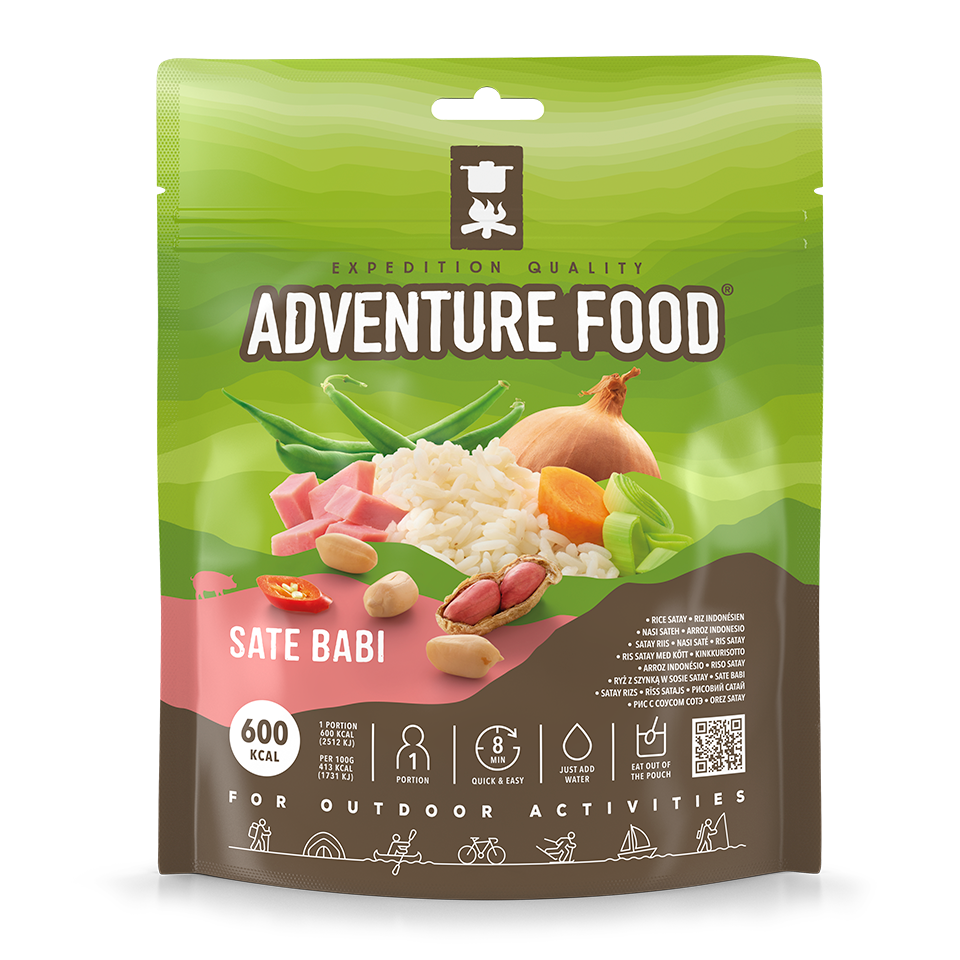 Adventure Food Sate Babi frysetørret måltid, grøn pose