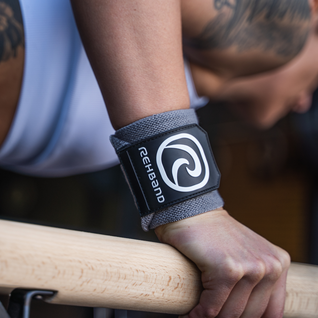 Rehband - X-RX Wrist-Wraps - Black/Steel Grey