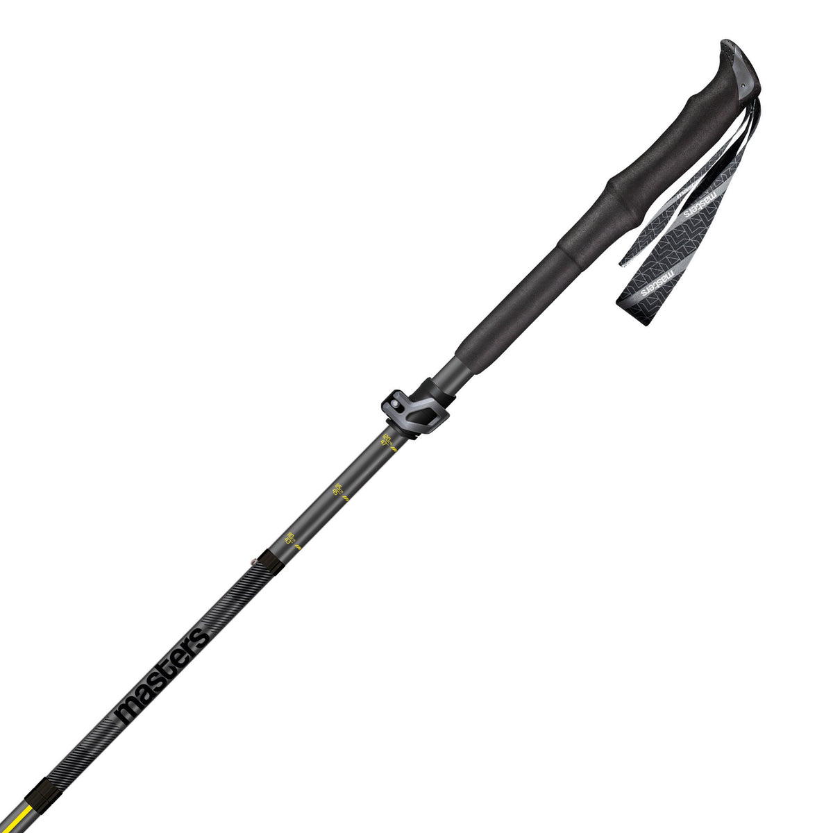Masters Trecime Tour Carbon foldbar vandrestav i sort og Gul (2)