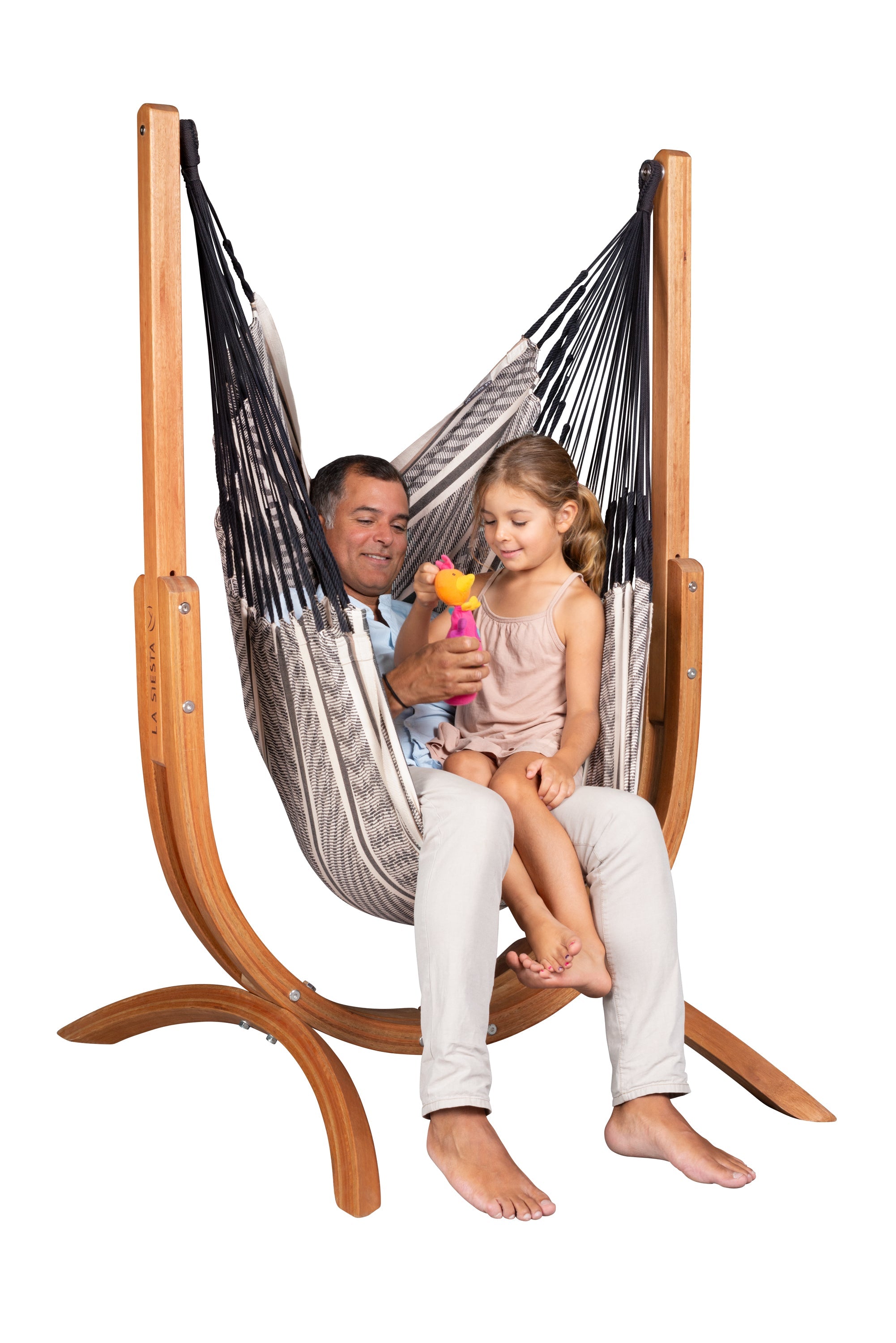 LA SIESTA® - Udine Organic Hængestol af FSC®-certificeret eukalyptus - Zebra