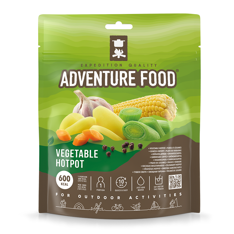 Adventure Food Vegetable Hotpot frysetørret måltid, grøn pose