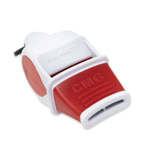 Fox 40 - Dommerfløjter med "Breakaway" snor Sonik Blast CMG - White/Red
