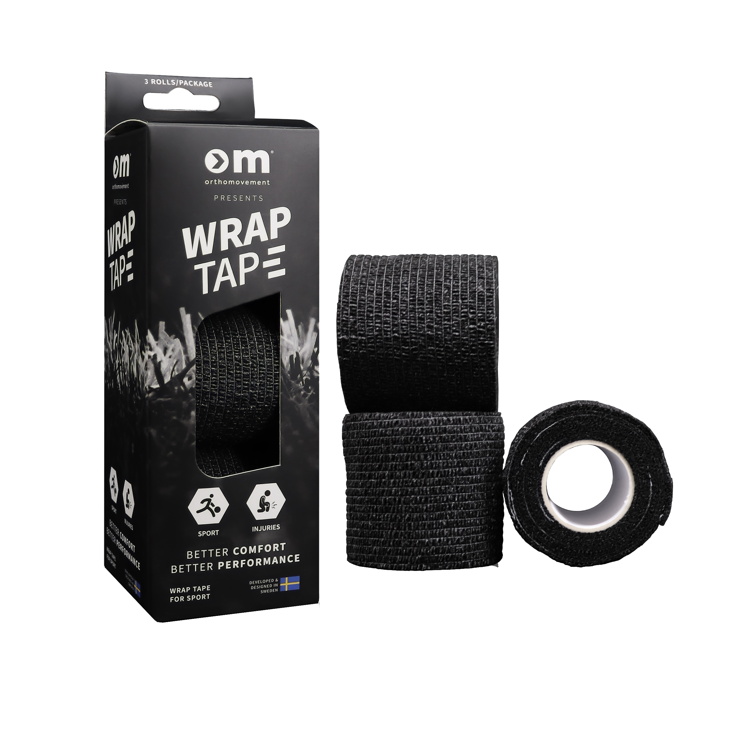 Ortho Movement - Wrap Tape 5cm x3 - Black