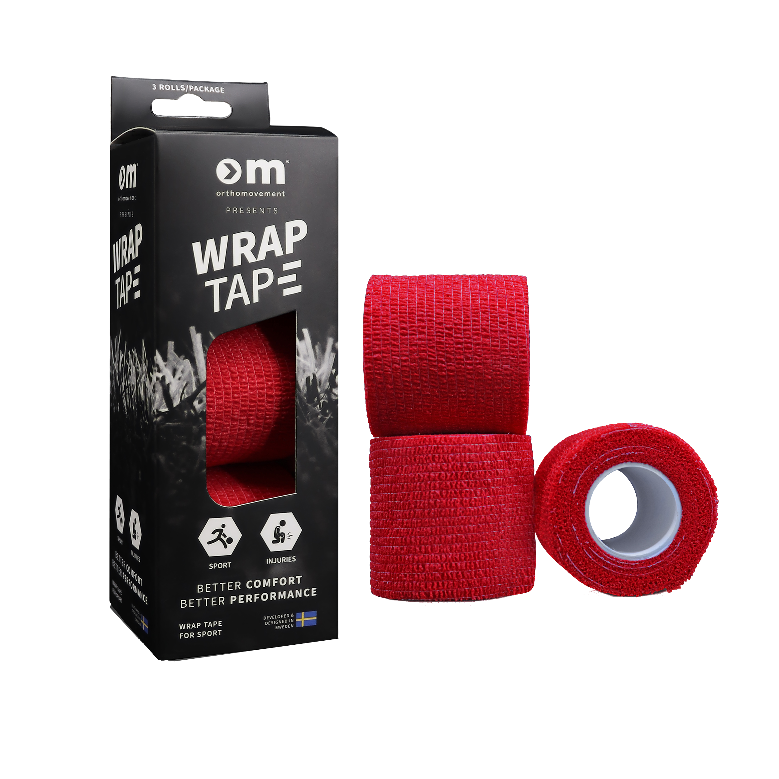 Ortho Movement - Wrap Tape 5cm x3 - Red