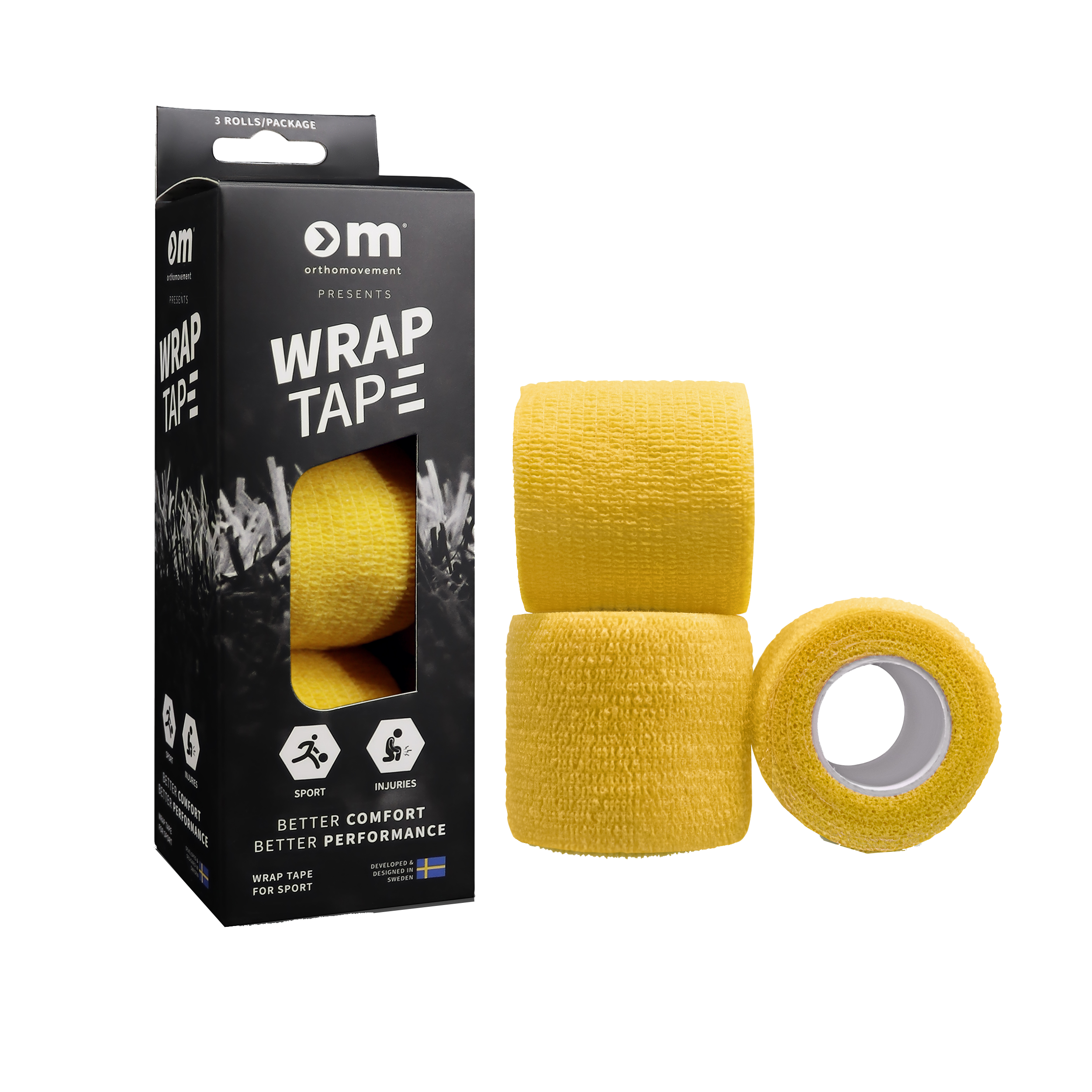 Ortho Movement - Wrap Tape 5cm x3 - Yellow