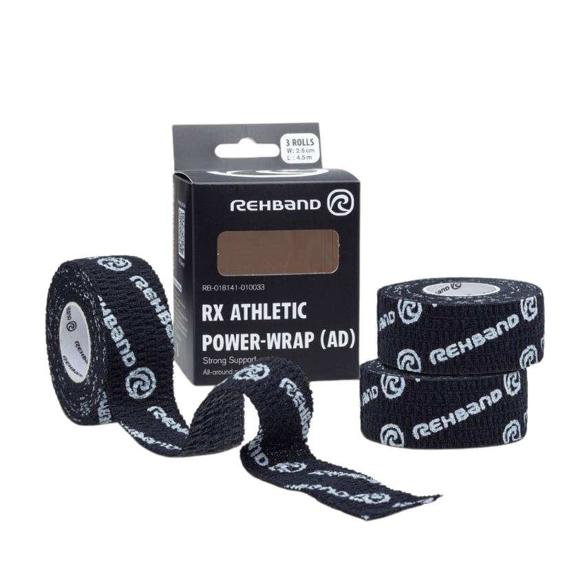 Rehband - RX Athletic Power Wrap 25mm x 4.5m (AD) - Black