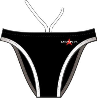 Diana Sport - Bikini trusser Twin Slip - Black