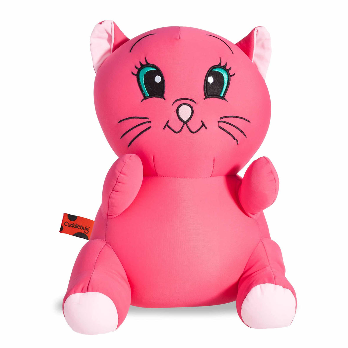 Cuddlebug knuffelpude kat i pink