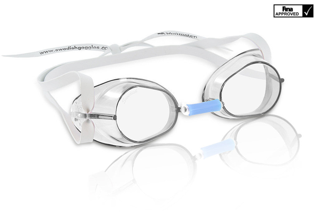 Malmsten - Svømmebriller Swedish Goggles Classic - White