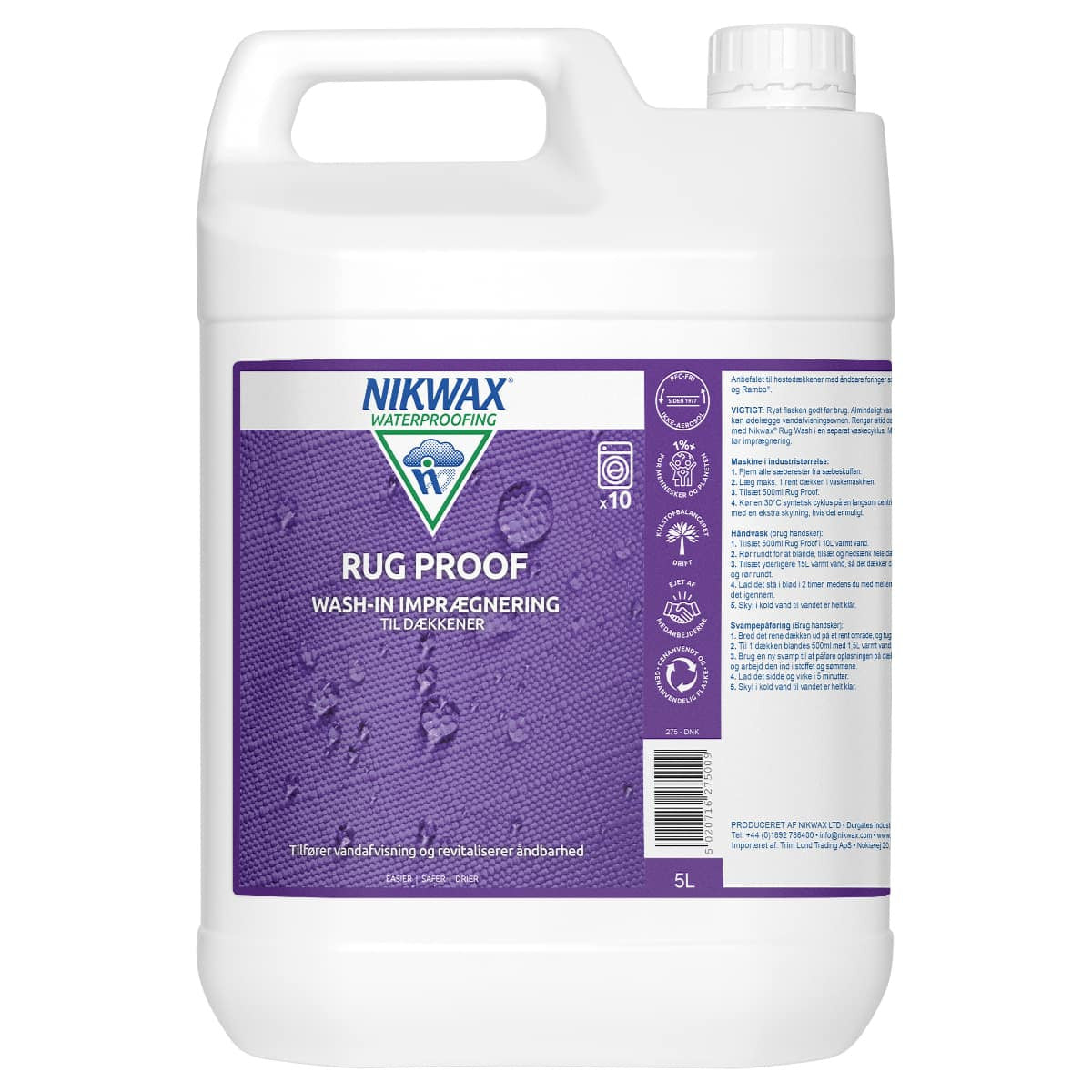 Nikwax - Imprægnering Rug Proof - 5 l