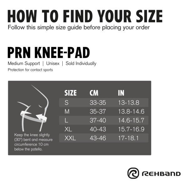 Rehband - PRN Knee Pad Impact - Black