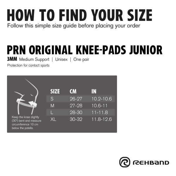 Rehband - PRN Original Knee Pad Jr Pair - Blue