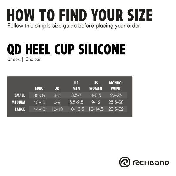 Rehband - Indlægssåler Heel Cup Silicone