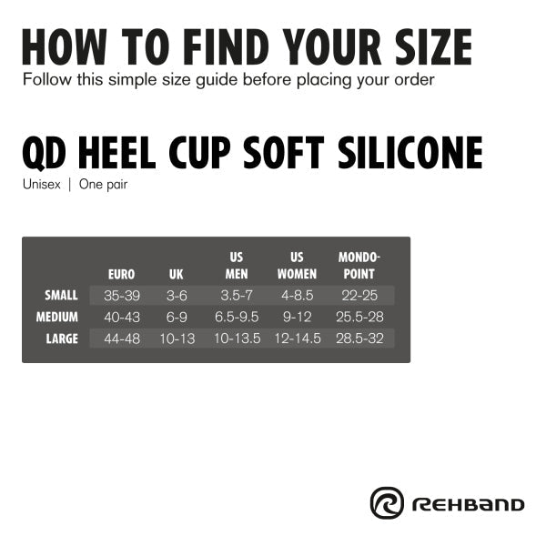 Rehband - Indlægssåler Heel Cup Soft Silicone