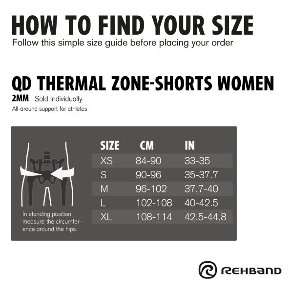 Rehband - QD Thermal Zone Shorts Women - Black