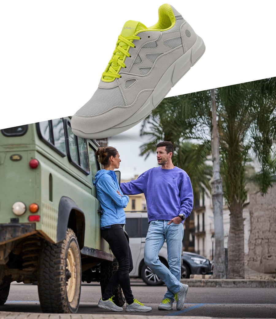 Joe Nimble Sneaker Addict dame, grå/gul (4)