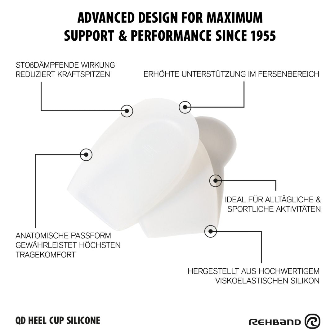 Rehband - Indlægssåler Heel Cup Silicone