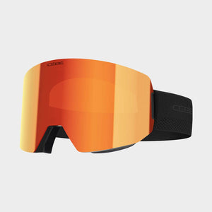 Cébé Versus 2 skibriller, sort stel og orange spejllinse